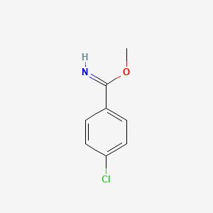 molecular formula C8H8ClNO B14665246 Benzenecarboximidic acid, 4-chloro-, methyl ester CAS No. 39083-17-5
