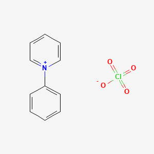 molecular formula C11H10ClNO4 B14665257 1-Phenylpyridin-1-ium perchlorate CAS No. 51081-46-0