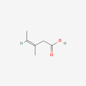 molecular formula C6H10O2 B14665281 3-Methyl-3Z-Pentenoic Acid CAS No. 41653-93-4