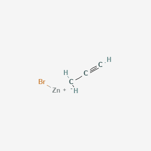 molecular formula C3H3BrZn B14665289 Zinc, bromo-2-propynyl- CAS No. 40963-57-3
