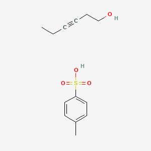 molecular formula C13H18O4S B14665329 Hex-3-yn-1-ol;4-methylbenzenesulfonic acid CAS No. 51721-35-8