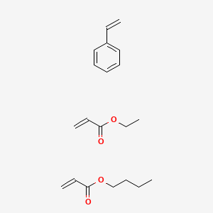 molecular formula C20H28O4 B14665376 Butyl prop-2-enoate;ethyl prop-2-enoate;styrene CAS No. 51243-47-1
