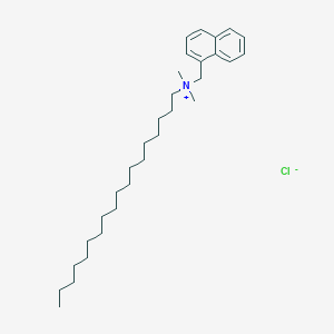 molecular formula C31H52ClN B14665380 N,N-Dimethyl-N-[(naphthalen-1-yl)methyl]octadecan-1-aminium chloride CAS No. 38510-45-1