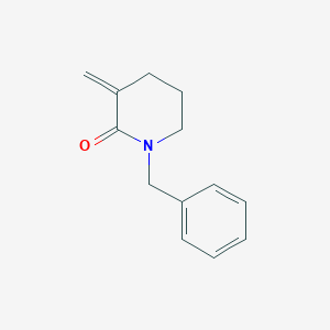 molecular formula C13H15NO B14665411 1-Benzyl-3-methylene-piperidin-2-one CAS No. 50586-10-2
