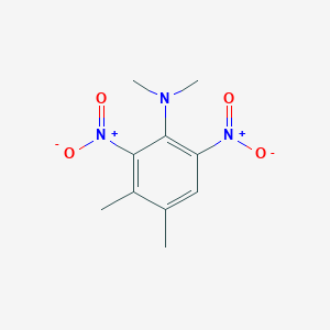 molecular formula C10H13N3O4 B14665444 N,N,3,4-Tetramethyl-2,6-dinitroaniline CAS No. 40487-40-9