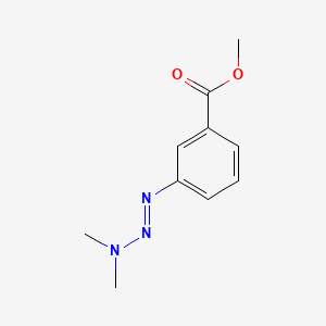 molecular formula C10H13N3O2 B14665500 Benzoic acid, m-(3,3-dimethyl-1-triazeno)-, methyl ester CAS No. 35972-50-0