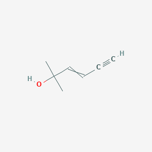 molecular formula C7H10O B14665515 2-Methylhex-3-en-5-yn-2-ol CAS No. 50838-80-7
