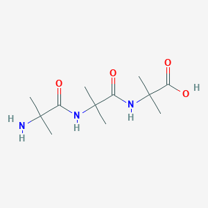 molecular formula C12H23N3O4 B14665604 2-Methylalanyl-2-methylalanyl-2-methylalanine CAS No. 50348-89-5