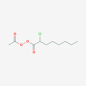 molecular formula C10H17ClO4 B14665612 Acetyl 2-chlorooctaneperoxoate CAS No. 40742-96-9
