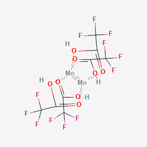 molecular formula C8H4F12Mo2O8 B14665658 Dimolybdenum tetrakis(trifluoroacetate) CAS No. 36608-07-8