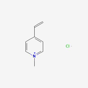 molecular formula C8H10ClN B14665793 Pyridinium, 4-ethenyl-1-methyl-, chloride CAS No. 45708-78-9