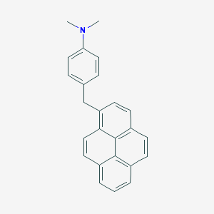 molecular formula C25H21N B14665819 N,N-Dimethyl-4-[(pyren-1-YL)methyl]aniline CAS No. 38801-65-9