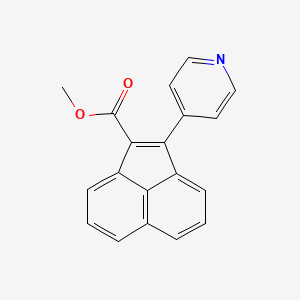 molecular formula C19H13NO2 B14665849 Methyl 2-(pyridin-4-yl)acenaphthylene-1-carboxylate CAS No. 42245-98-7