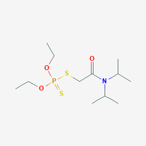molecular formula C12H26NO3PS2 B14665879 O,O-Diethyl S-(N,N-di-isopropylcarbamoylmethyl) phosphorodithioate CAS No. 37744-83-5