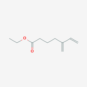 molecular formula C10H16O2 B14665900 Ethyl 5-methylidenehept-6-enoate CAS No. 38049-11-5