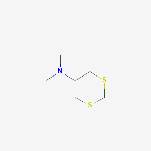 molecular formula C6H13NS2 B14665910 N,N-Dimethyl-1,3-dithian-5-amine CAS No. 45694-11-9
