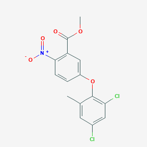 molecular formula C15H11Cl2NO5 B14665921 Methyl 5-(2,4-dichloro-6-methylphenoxy)-2-nitrobenzoate CAS No. 51282-68-9