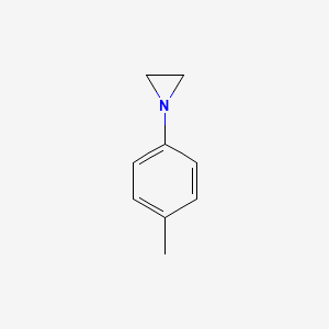 molecular formula C9H11N B14665957 N-(4-Methylphenyl)aziridine CAS No. 38201-24-0