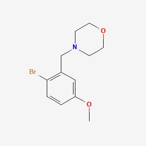 molecular formula C12H16BrNO2 B1466596 4-(2-Bromo-5-methoxybenzyl)morpholine CAS No. 1394291-49-6