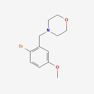B1466596 4-(2-Bromo-5-methoxybenzyl)morpholine CAS No. 1394291-49-6