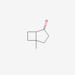 molecular formula C8H12O B14665980 Bicyclo[3.2.0]heptan-2-one, 5-methyl- CAS No. 50459-35-3