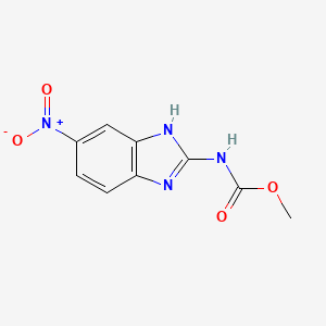 molecular formula C9H8N4O4 B14666204 Methyl (6-nitro-1H-benzimidazol-2-yl)carbamate CAS No. 40483-97-4