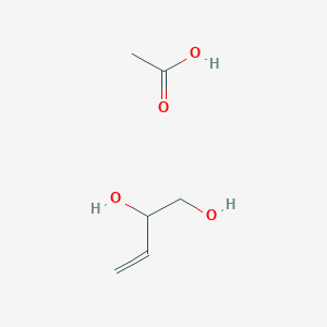 molecular formula C6H12O4 B14666294 Acetic acid;but-3-ene-1,2-diol CAS No. 37838-36-1