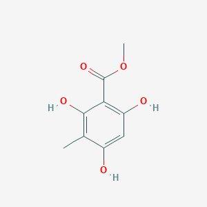 molecular formula C9H10O5 B14666305 Methyl 2,4,6-trihydroxy-3-methylbenzoate CAS No. 39828-33-6