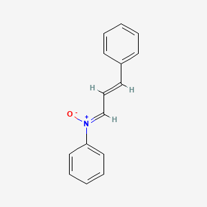 molecular formula C15H13NO B14666314 N-phenyl-N-[(1Z,2E)-3-phenylprop-2-en-1-ylidene]amine oxide CAS No. 37056-75-0