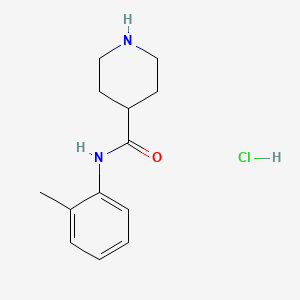molecular formula C13H19ClN2O B1466633 N-(2-Methylphenyl)-4-piperidinecarboxamide hydrochloride CAS No. 1219976-50-7