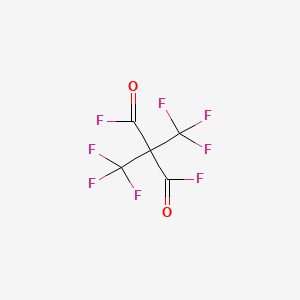 molecular formula C5F8O2 B14666481 Bis(trifluoromethyl)propanedioyl difluoride CAS No. 42139-57-1