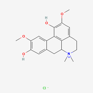 molecular formula C20H24ClNO4 B14666500 Laurifoline chloride CAS No. 37791-15-4