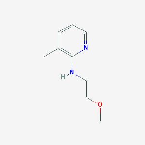 molecular formula C9H14N2O B1466654 N-(2-methoxyethyl)-3-methylpyridin-2-amine CAS No. 1248740-55-7