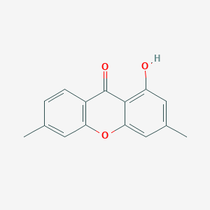 molecular formula C15H12O3 B14666540 1-Hydroxy-3,6-dimethyl-9H-xanthen-9-one CAS No. 39156-37-1