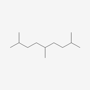 molecular formula C12H26 B14666546 2,5,8-Trimethylnonane CAS No. 49557-09-7