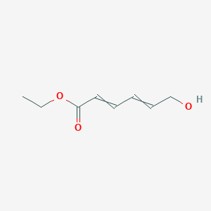 molecular formula C8H12O3 B14666564 Ethyl 6-hydroxyhexa-2,4-dienoate CAS No. 41108-71-8