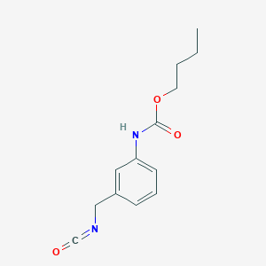molecular formula C13H16N2O3 B14666584 Butyl [3-(isocyanatomethyl)phenyl]carbamate CAS No. 38721-58-3
