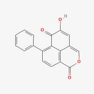 molecular formula C18H10O4 B14666610 Lachnanthopyrone CAS No. 37011-64-6
