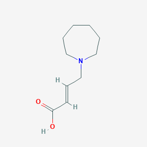 molecular formula C10H17NO2 B1466665 (E)-4-(azepan-1-yl)but-2-enoic acid CAS No. 197892-75-4