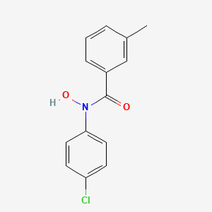 molecular formula C14H12ClNO2 B14666687 N-P-Chlorophenyl-M-methylbenzohydroxamic acid CAS No. 36016-24-7