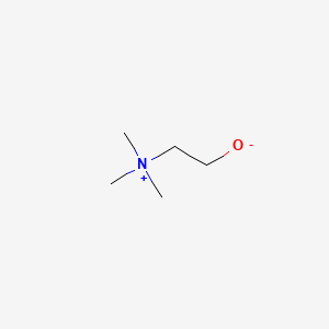 molecular formula C5H13NO B14666692 Ethanaminium, 2-hydroxy-N,N,N-trimethyl-, inner salt CAS No. 44519-34-8