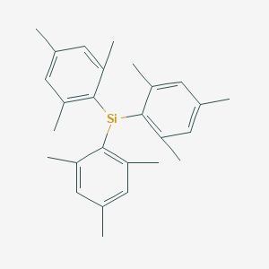 molecular formula C27H33Si B14666717 Trimesitylsilane 