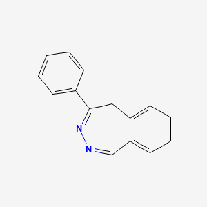 molecular formula C15H12N2 B14666757 4-Phenyl-5H-2,3-benzodiazepine CAS No. 38224-93-0