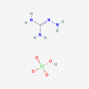 molecular formula CH7ClN4O4 B14666766 Aminoguanidine perchlorate CAS No. 41195-24-8