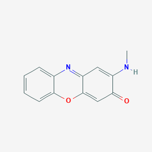 molecular formula C13H10N2O2 B14666768 2-(Methylamino)-3H-phenoxazin-3-one CAS No. 41688-04-4