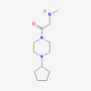 1-(4-Cyclopentylpiperazin-1-yl)-2-(methylamino)ethan-1-one