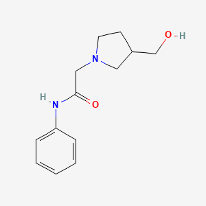 2-[3-(hydroxymethyl)pyrrolidin-1-yl]-N-phenylacetamide
