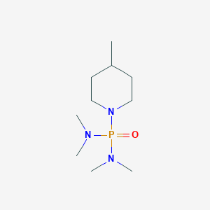 molecular formula C10H24N3OP B14666899 N,N,N',N'-Tetramethyl-P-(4-methylpiperidin-1-yl)phosphonic diamide CAS No. 40725-73-3