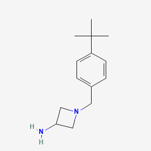 1-[(4-Tert-butylphenyl)methyl]azetidin-3-amine