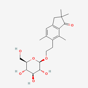 molecular formula C21H30O7 B14666901 Pteroside Z CAS No. 35943-37-4